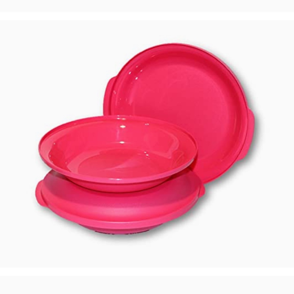 NWT Tupperware set of 4 double plates